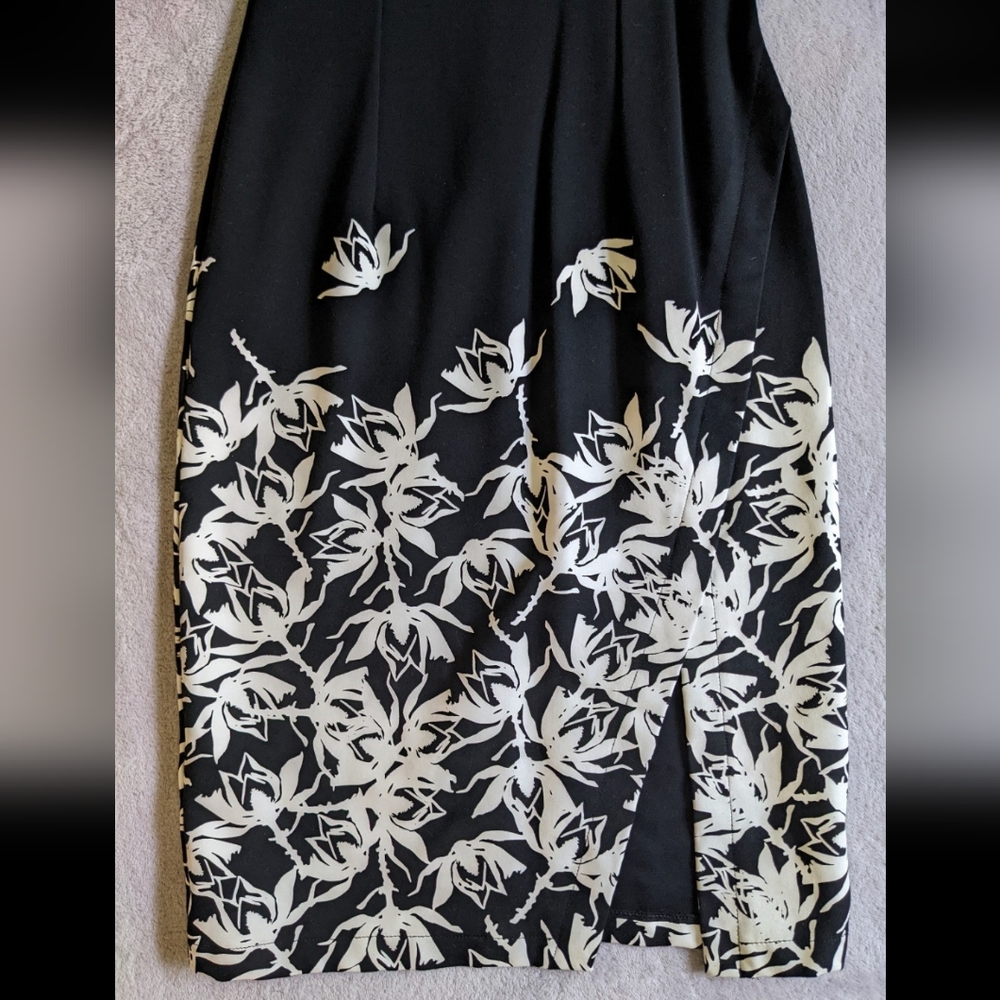 Yigal Azrouël designer black and white floral dress - Picture 5 of 5